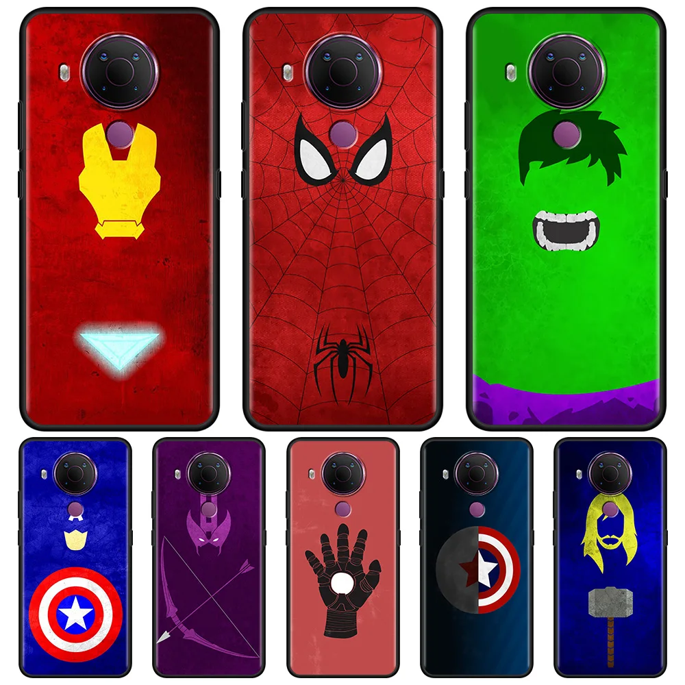 

Avenger Superhero Phone Case For Nokia C10 7.2 5.4 5.3 3.4 1.4 X10 2.4 2.3 C20 8.3 2.2 4.2 3.2 XR20 G10 Black Soft Cover