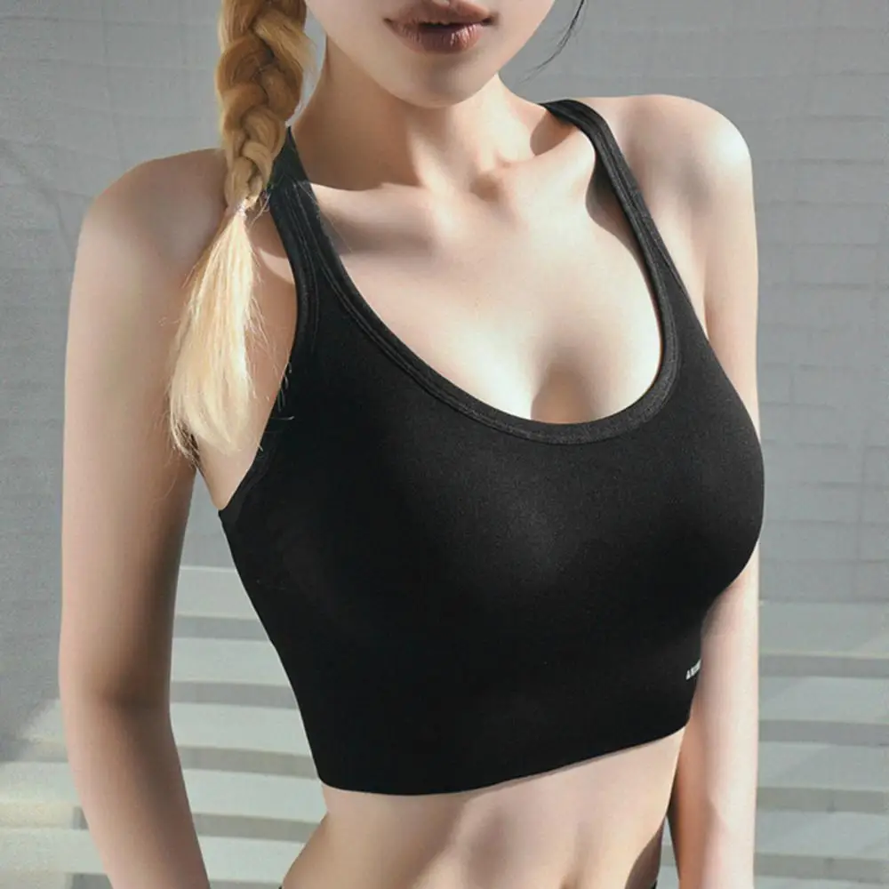 

Women Sports Bras Fashion Cross Bandage Brasil Solid Color Padded comfortable Sports Bra Fitness Tanks Top Underwear for fitness