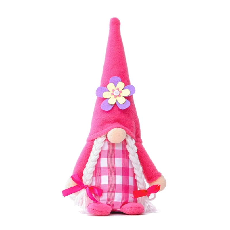 

Spring Flower Gnome Mother's Day Swedish Nordic Tomte，Springtime Flower Scandinavian Figurine Nordic Plush Farmhouse Home Decor