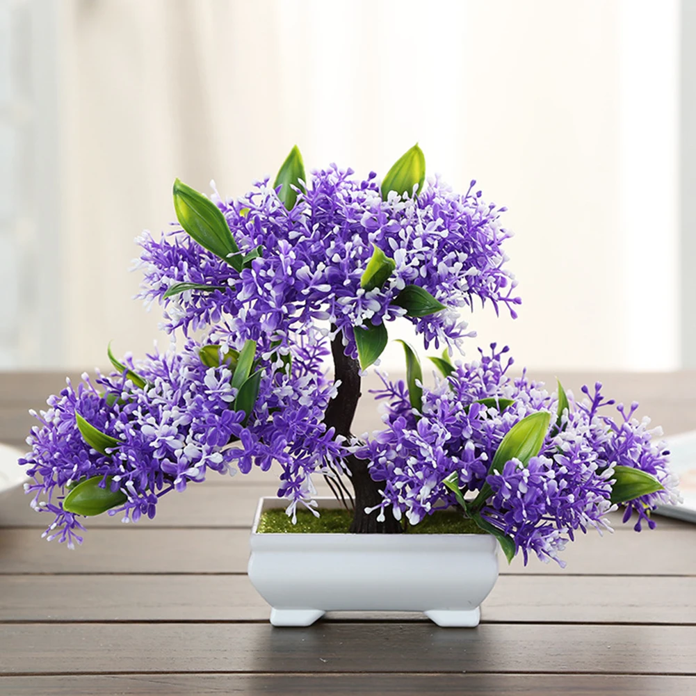 1 шт. искусственное Горшечное растение Цветочное дерево домашний офис Сад бонсай