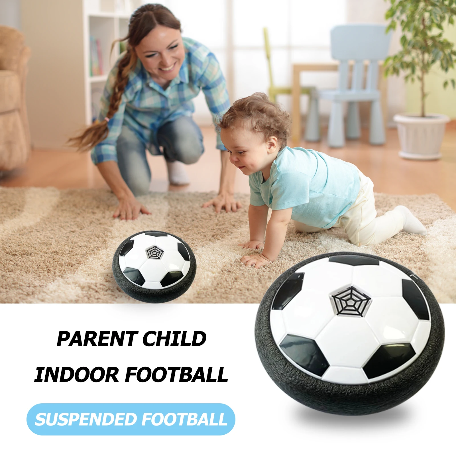 Hover детский футбольный мяч на батарейках, воздушный плавающий воздушный шар со светодиодным мигающим цветным музыкальным светом и пенным б...