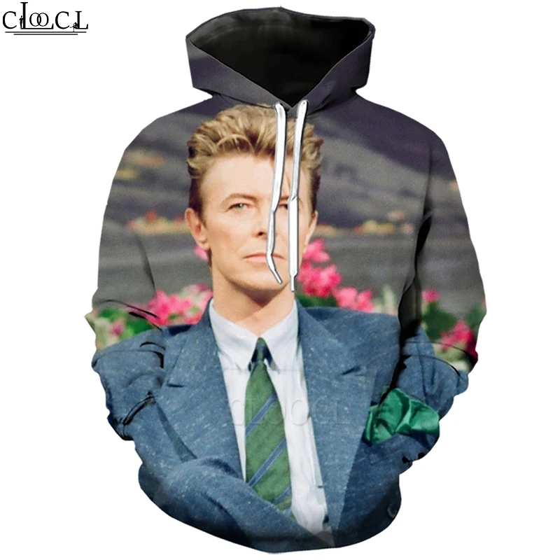 

HX Rock Popular Singer David Bowie 3D Print Oversized Hoodie Men Women Tracksuit Autumn Long Sleeve Fashion Tops Drop Shipping