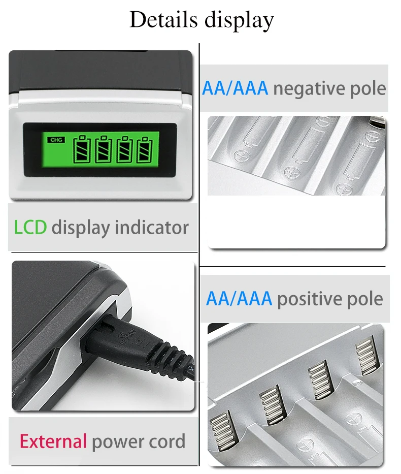 PALO 8 шт. AA 3000mah Ni-MH 1,2 V перезаряжаемые батареи aa батарея аккумуляторная батарея+ aaa/aa lcd dispay зарядное устройство