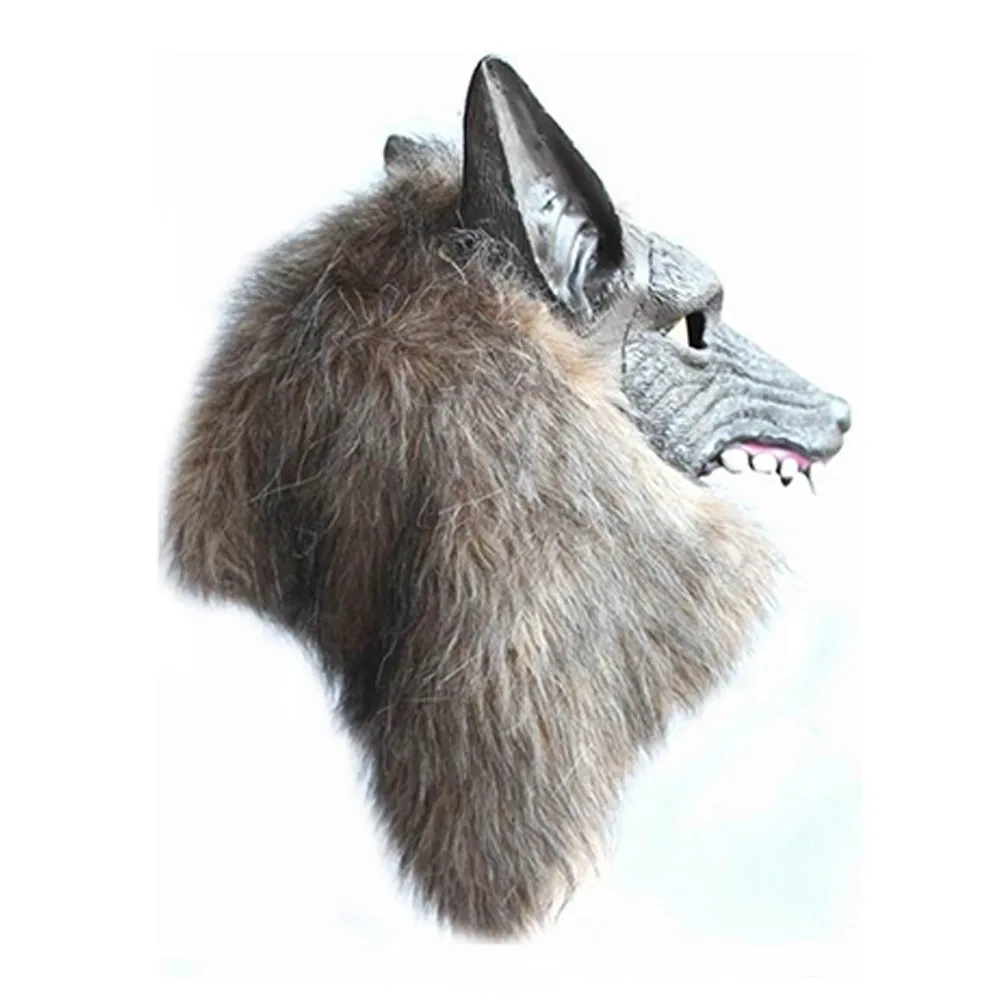 Werewolf Halloween Mask Big Bad Wolf Adult Full Head Costume Accessory Party Masks Children Cosplay Toy |