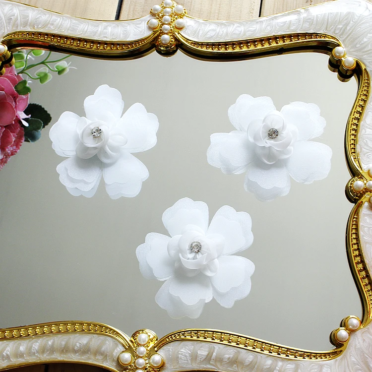 10 шт./упаковка свадебное платье с имитацией цветов украшение на голову из вуали