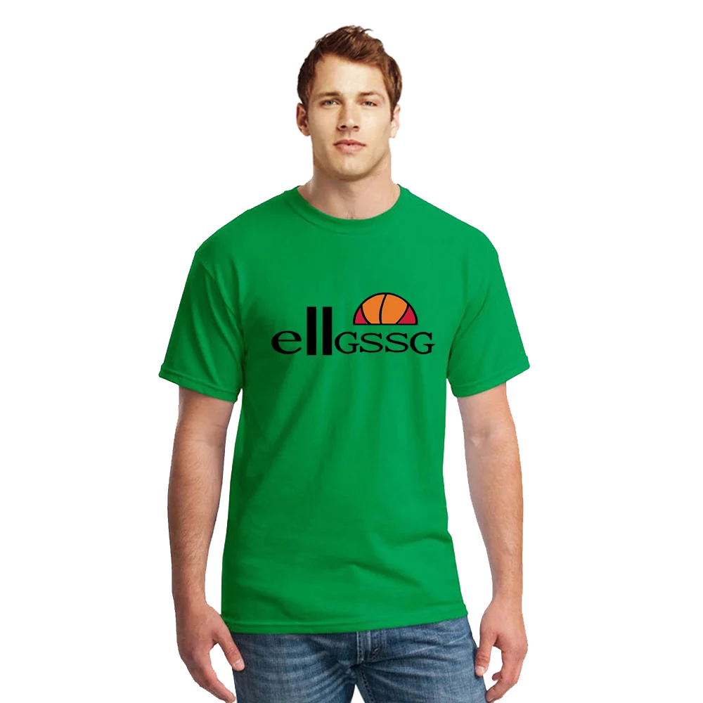

2021 summer new men's short-sleeved T-shirt solid color printing simple style fabric comfortable, clean and fashionable