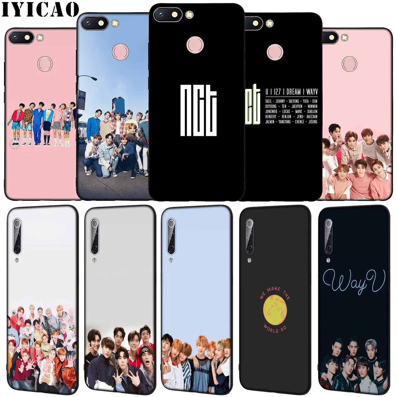 Мягкий силиконовый чехол NCT 127 DREAM U для Xiaomi Redmi Note 8 8T 8A 7 7A 6 6A 5 5A GO S2 K30 K20 Pro черный |