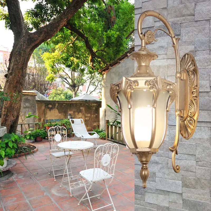 Винтажная наружная настенная лампа Европейского водонепроницаемого наружного