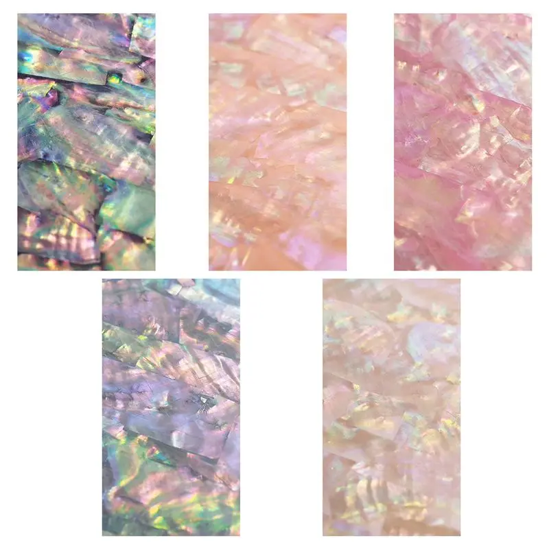 5 листов наклейки для дизайна ногтей самоклеющиеся сломанные градиентные