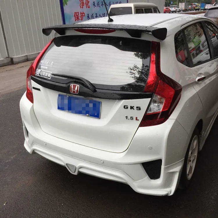 Спойлер для Honda Jazz Fit 2014 2015 2016 2018 задний спойлер из АБС материала автомобильного
