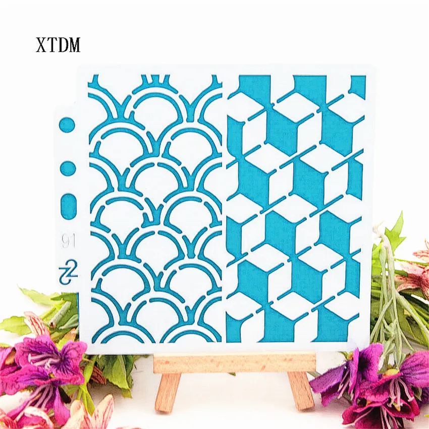 Лепестки дождя пластиковые формы Щит DIY торт шаблоны для вырезания Полые