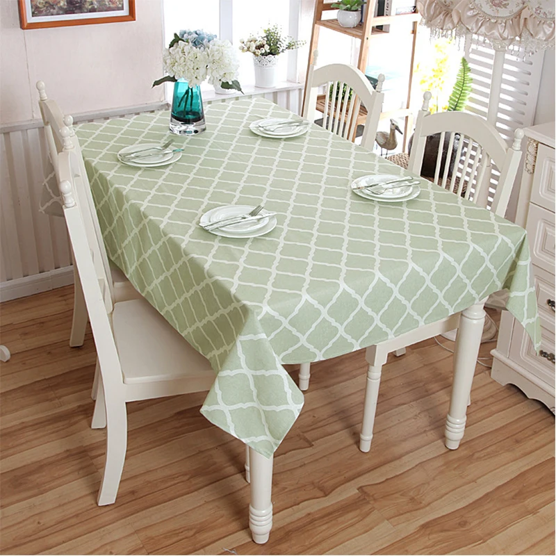 Льняные хлопковые скатерти с принтом BALLE для прямоугольного стола серый