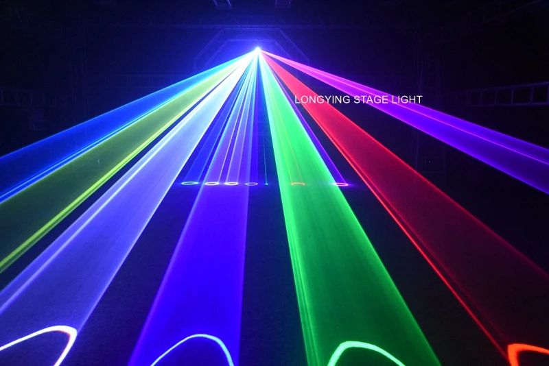 Бесплатная доставка 30K 3 Вт-5 Вт лазер ILDA DMX 6/25CH лазерный световой