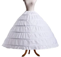 womens 6 hoop petticoats half slip skirt floor length underskirt for wedding dress ball gown 2022