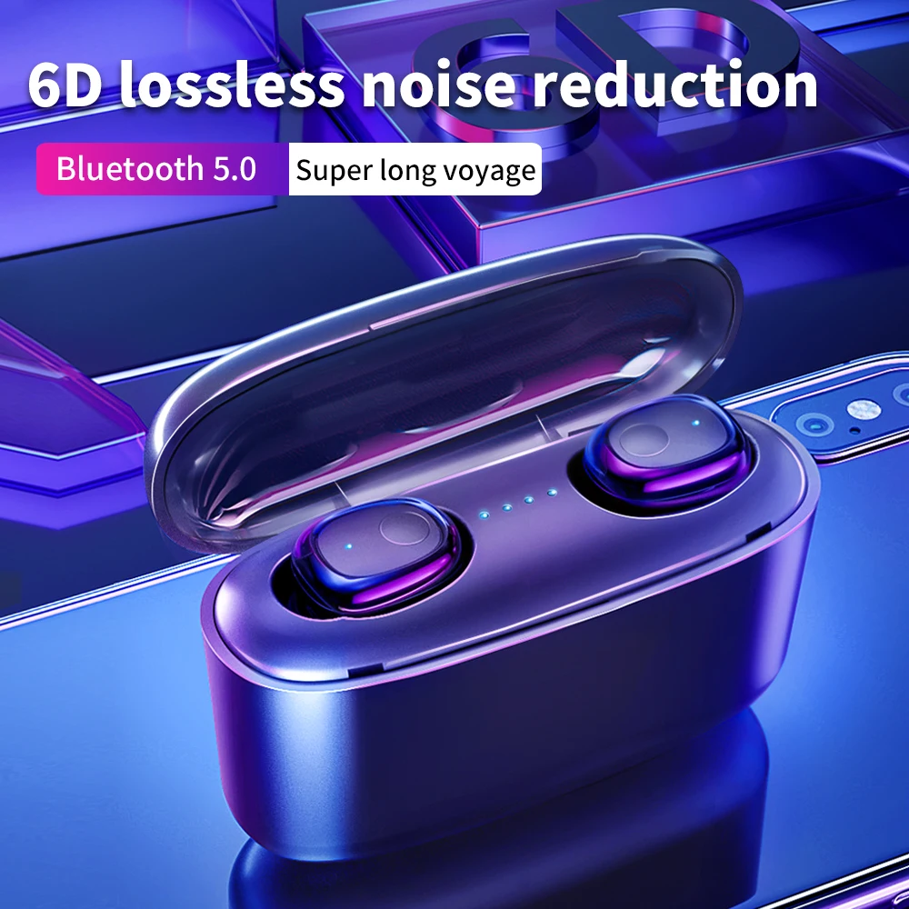 6D Беспроводные Bluetooth 5 0 HiFi шумоподавление Беспроводная гарнитура X8 tws стерео
