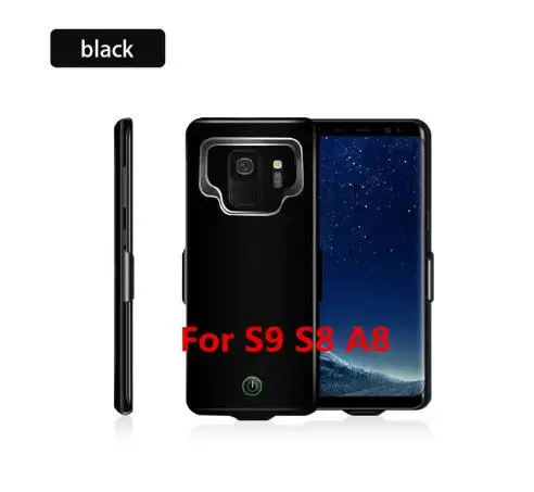 for S8 S9 A8 Black 7000 мА/ч чехол для зарядного устройства телефона для samsung Galaxy S9 S9 A8 чехол для внешнего аккумулятора чехол для samsung S9 S8 A8 Plus - Цвет: for S8 S9 A8 Black