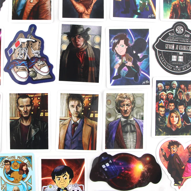 Patchfan 48 шт. doctor who ПВХ водонепроницаемые наклейки для скрапбукинга багаж скейтборд телефон ноутбук мото велосипед настенная гитара A2364