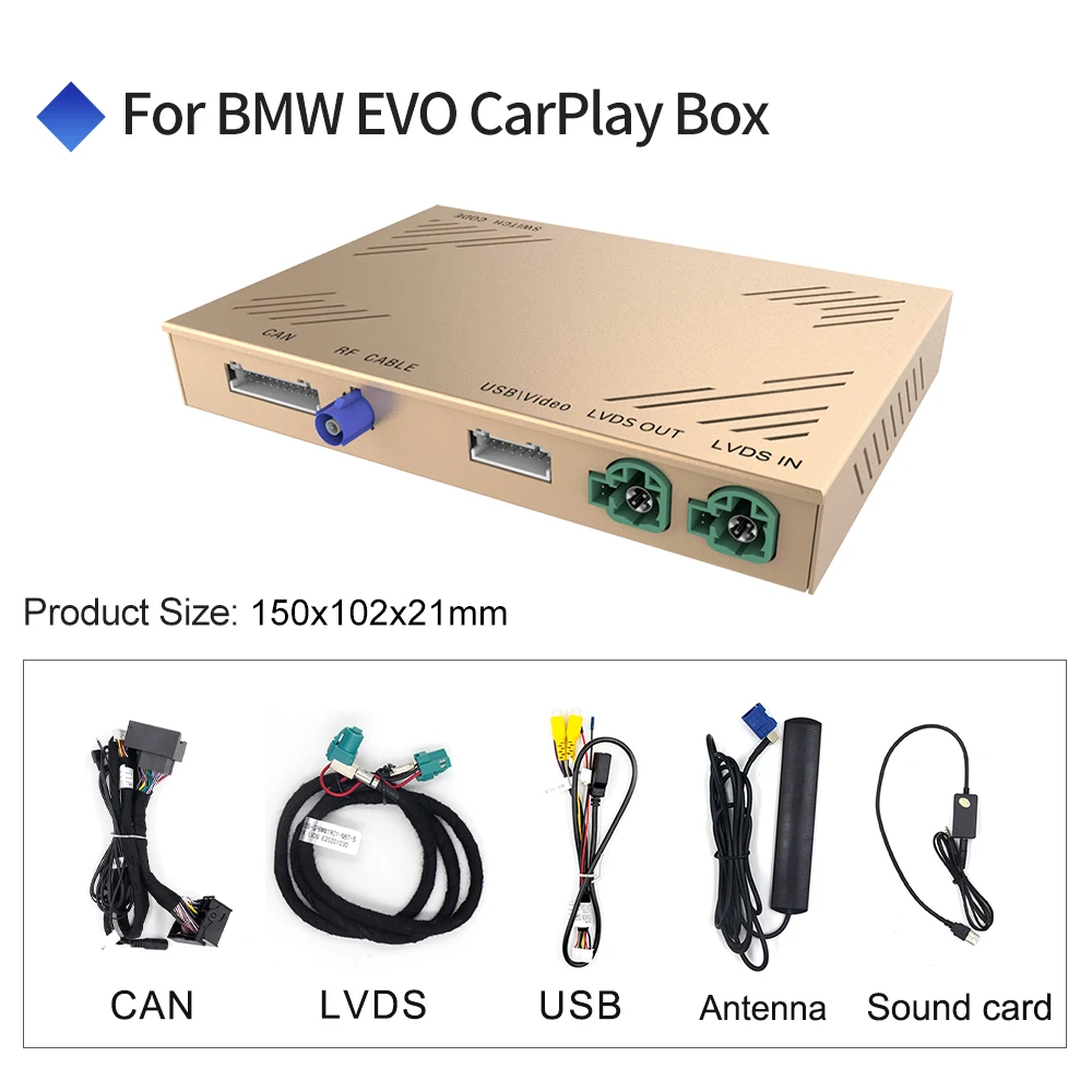 Carlinkit Беспроводной CarPlay Android автомобильный декодер для BMW E60 E70 F10 F11 F20 F25 F26 F30 F32 все