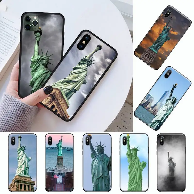 

American Landmarks statue of liberty Phone Case For iphone 12 11 13 7 8 6 s plus x xs xr pro max mini