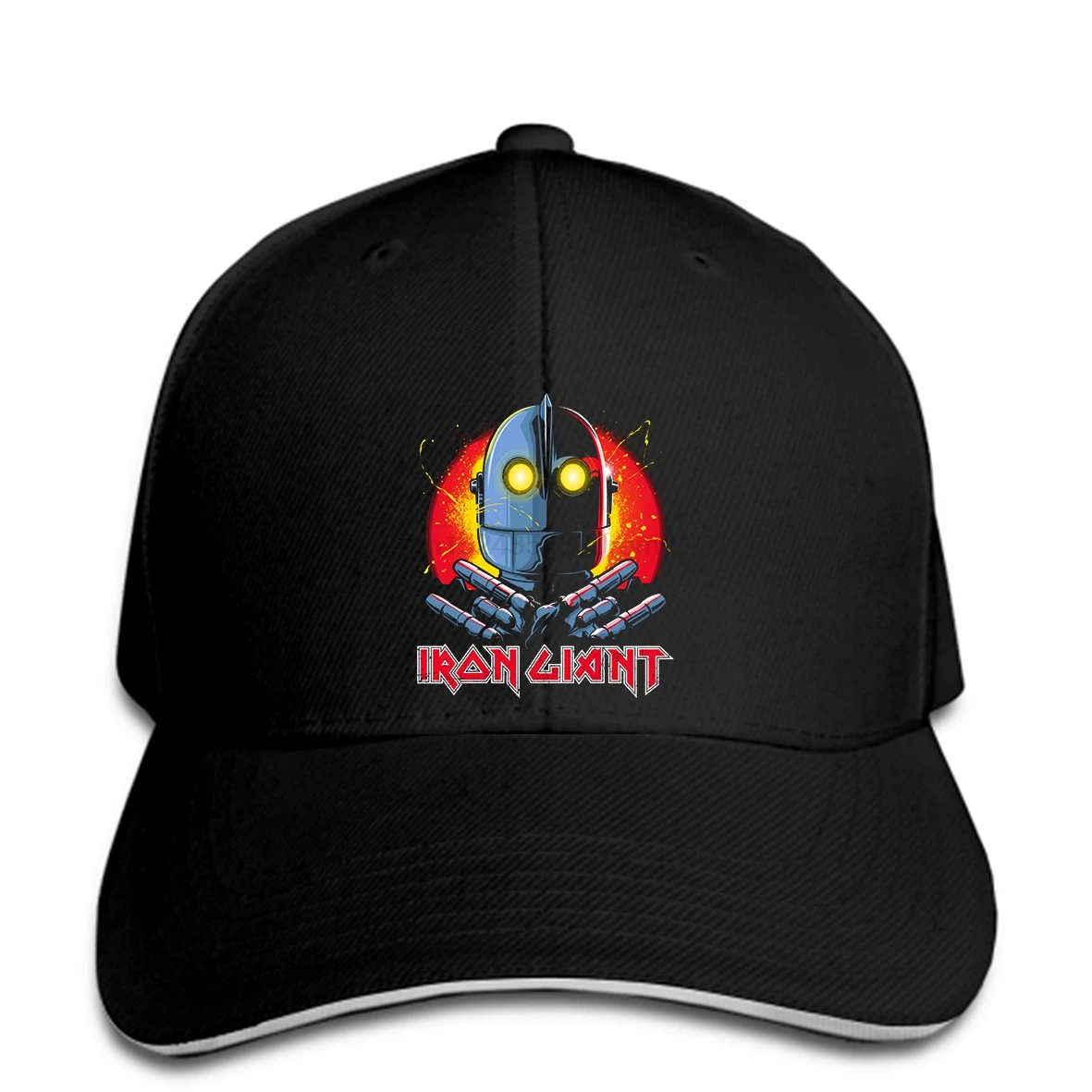 

Baseball Cap Men METAL FOREVER Iron Giant Printed top Snapback hat peaked