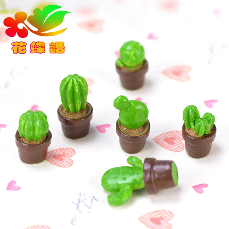 Мини милые зеленые горшечные растения кактусы пустынные домашнее украшение