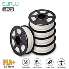 Нить накаливания SUNLU PLA PLAplus 1,75 мм 1 кг с катушкой PLA + нить 3D материал для 3d-печати 5 рулоновкомплект