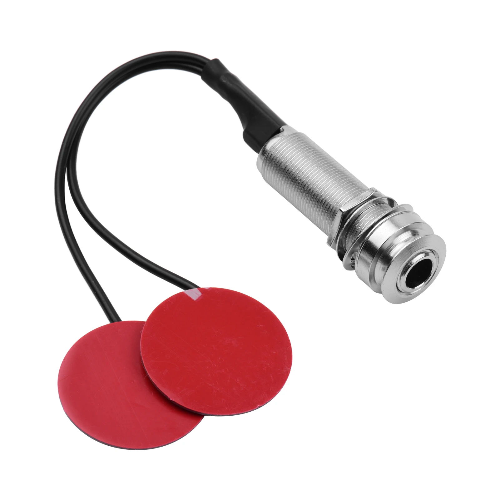 

Acoustic Guitar Pickup Adhesive Instrument Pickup Mini Transducer with 1/4 Inch Jack for Violin Mandolin Ukulele