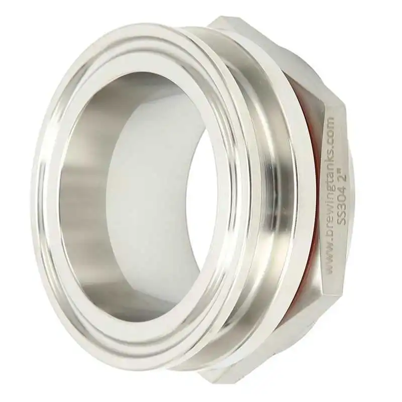 

barware wine Cocktail Beer Tools Kits Friendly 2in Weldless Bulkhead Fitting Stainless Steel for Tri Clamp Adapter Set Brewing