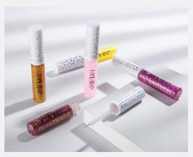 Профессиональный макияж 12 цветов Жидкий блеск подводка для глаз блестящие