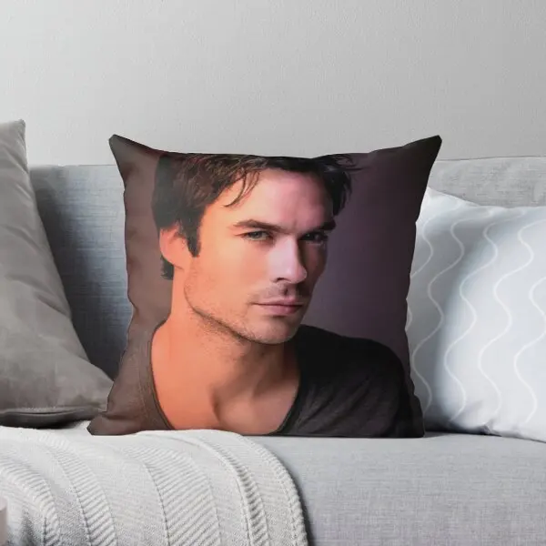 

ian somerhalder Soft Decorative Throw Pillow Cover for Home Pillows NOT Included