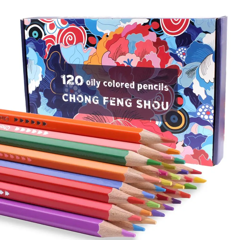 

Colored Pencils Set of 120 â€“ Pre-Sharpened Nontoxic Art Supplies for Kids and Adults - Soft and Thick Oil Based Leads