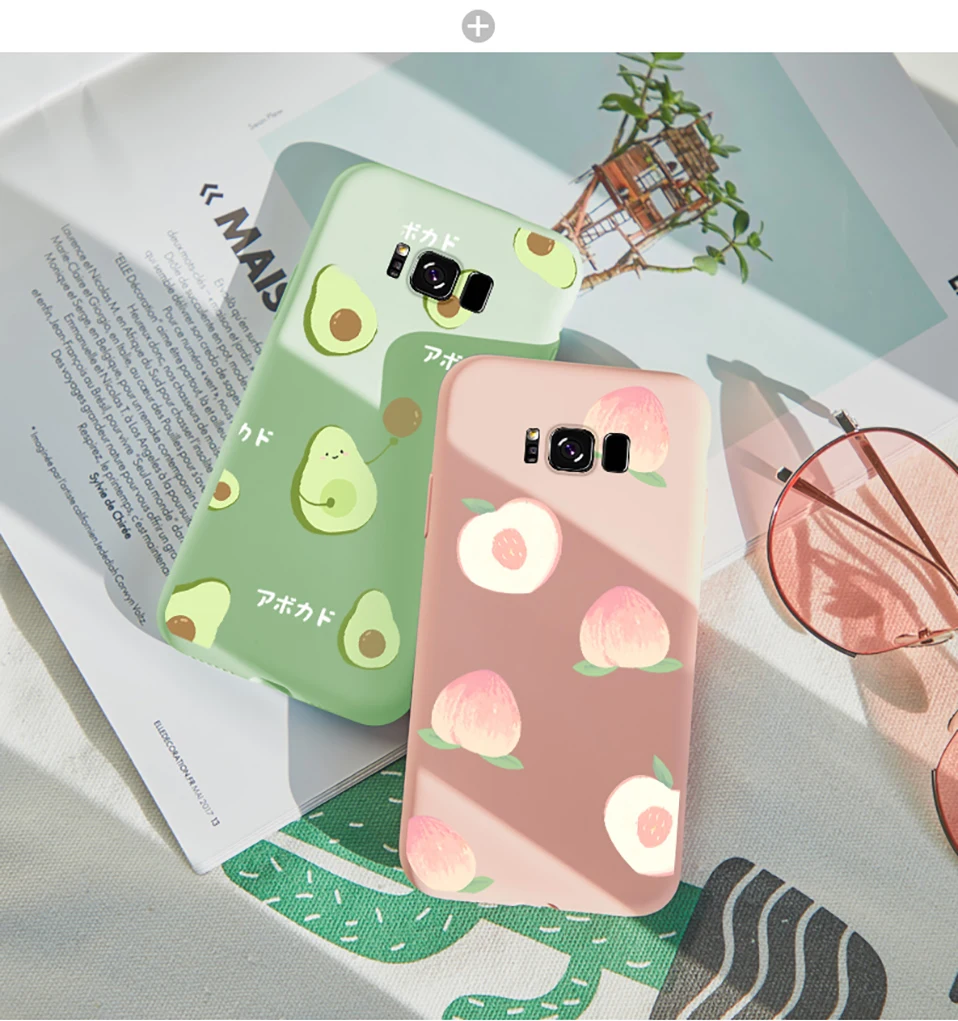 Силиконовый чехол ASINA с милыми цветами для samsung Galaxy S8 S9 S10 Plus, чехол-бампер с фруктами для samsung Galaxy S10 S9 Plus, чехол
