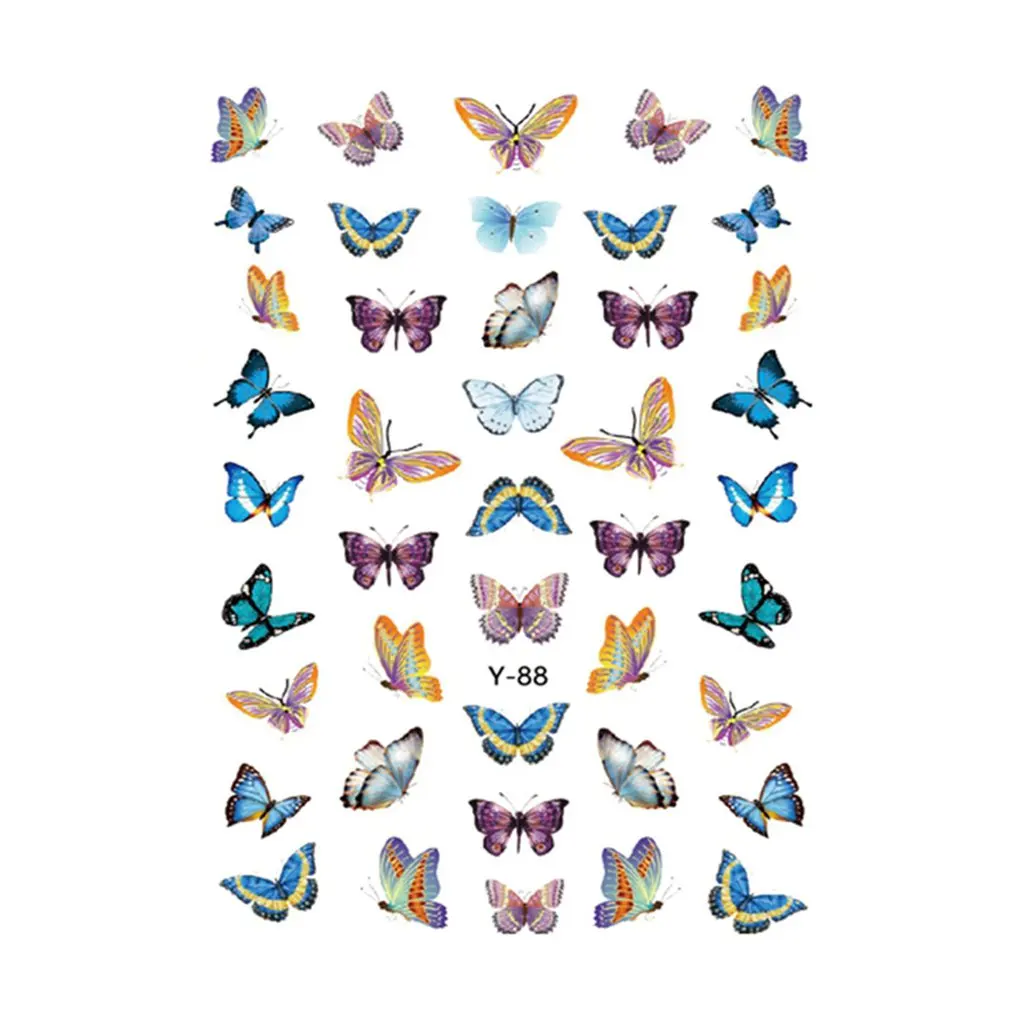 

Наклейки для ногтей бабочки 3D наклейки милые бабочки наклейки для ногтей s водонепроницаемые украшения ногтей Diy шаблон креативный стикер s