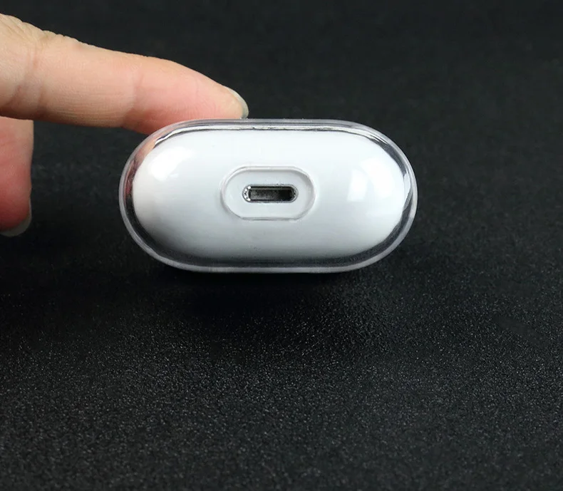 100 шт./лот сверхпрозрачный Прозрачный жесткий чехол из поликарбоната для AirPods 2 и