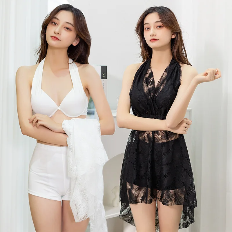 Новинка модное вязаное бикини с черными перьями привлекательный купальник