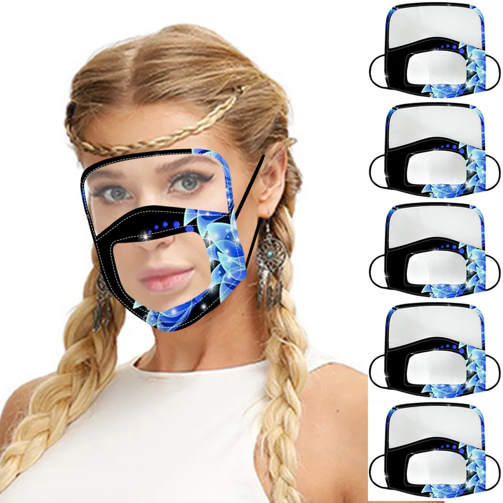 1/5/10 шт. взрослых Маска для губ чтения Mascarillas с защитные очки многоразовый уход за
