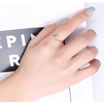 

925 Silver Leaf Silver Ring Female Korean Ins Personality Design Fashion Ring Women's Single Ring Open Ring FSR-105