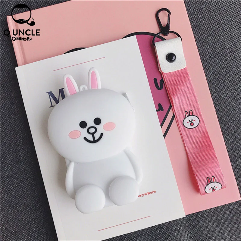 Q UNCEL модные милые детские куртки с кроликом из мультфильма, дизайнерский кошелек для монеток молния силиконовый кошелек маленький ключ-карта, бумажник, сумочка, сумки для девочек, подарок для детей