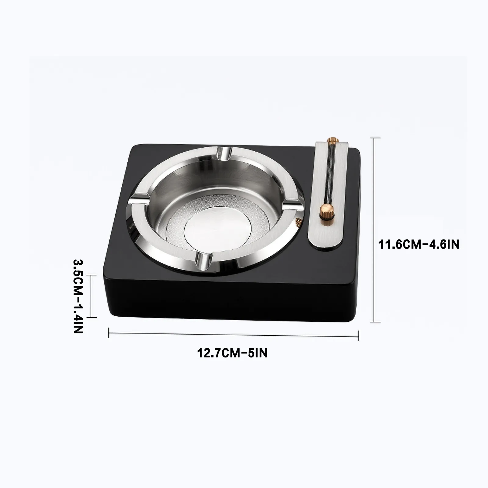 

Creative Million Matches Ashtray Metal Oil Lighter Multifunctional Permanent Flint Kerosene Lighter Business Desktop Decoration