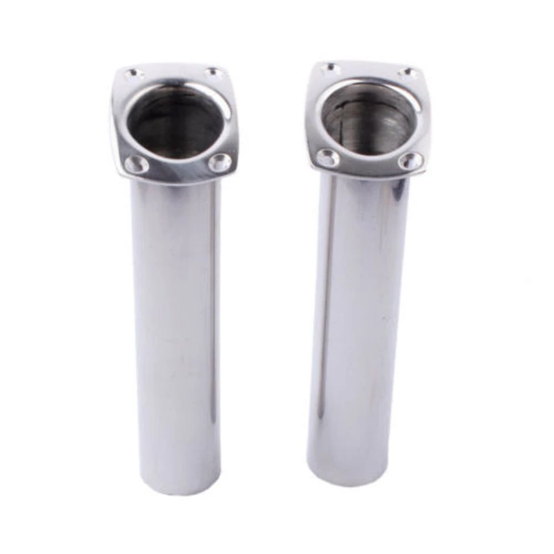 2X Boat Accessories 316 Stainless Steel Flush Mount Fishing Rod Holder 90 Degree Pod for Marine | Автомобили и мотоциклы