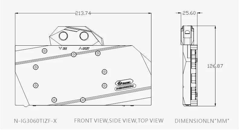 

Bykski GPU Water Block For Colorful Geforce RTX 3060Ti 8G Graphics Card ,Full Cover VGA Watercooler,N-IG3060TIZF-X