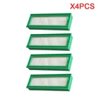 4 шт.лот аксессуары для робота-пылесоса запчасти HEPA фильтр для Vorwerk VR200 SEITENBURSTE мех KOBOLD VR200 SAUGROBOTER