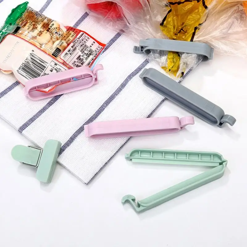 

Portable Creative Kitchen Storage Food Snack Seal Sealing Bag Clips Sealer Clamp Moisture-proof Elastic Clip Kitchen Accessories
