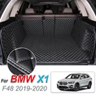 Стайлинга автомобилей из искусственной кожи багажник коврик задний багажник линейных грузов для BMW X1 F48 2019-2021 ковер лоток топливного бака защитная накладка авто внутренняя аксессуар