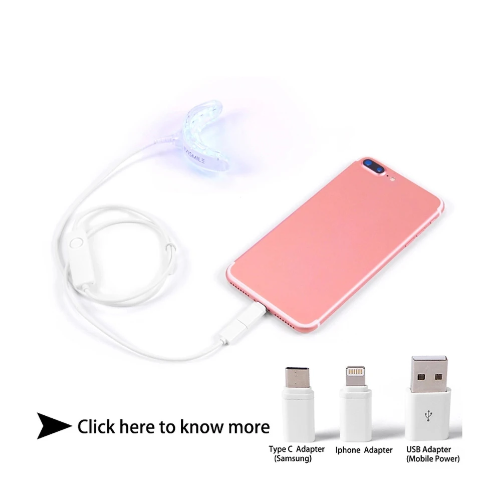 

IVISMILE Teeth Whitening Kit With Led Light Tooth Whiterner Gel Set Home Use Oral Care Bleach Remove Dental Stains Tools