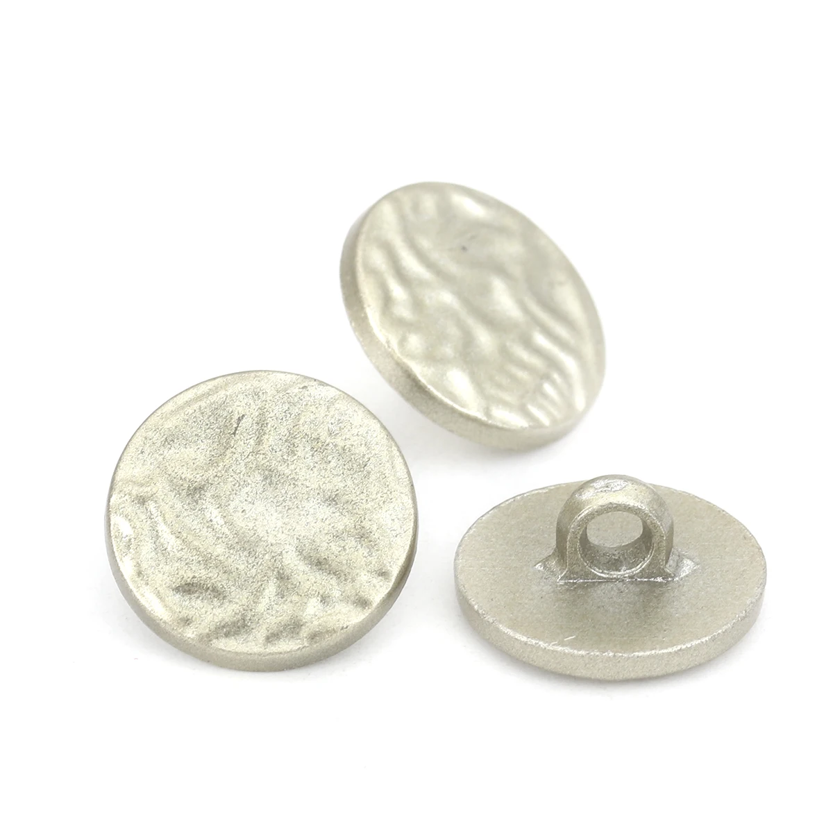 

50Pcs Creative Round Light Gold Shank Buttons Irregular For Sewing DIY Handmade Buttons Garment Decoration Sewing Accessories