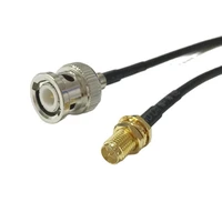 modem coaxial cable bnc male plug switch rp sma female jack nut connector rg174 cable 20cm 8inch adapter jumper rf pigtail