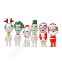 6pcsset ghibli princess mononoke forest spirit elf christmas ver figure model toy