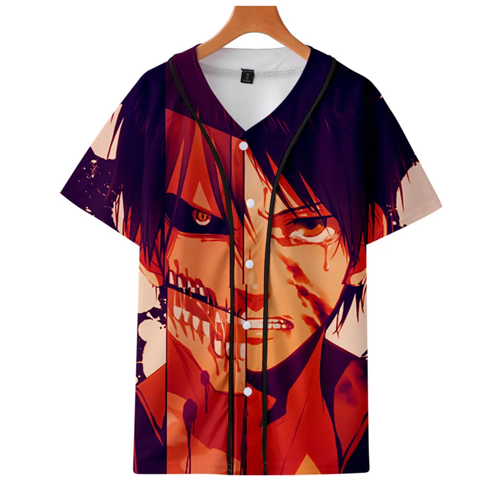 Футболка для косплея Эрена джейгера из атаки на Титанов | Мужская одежда