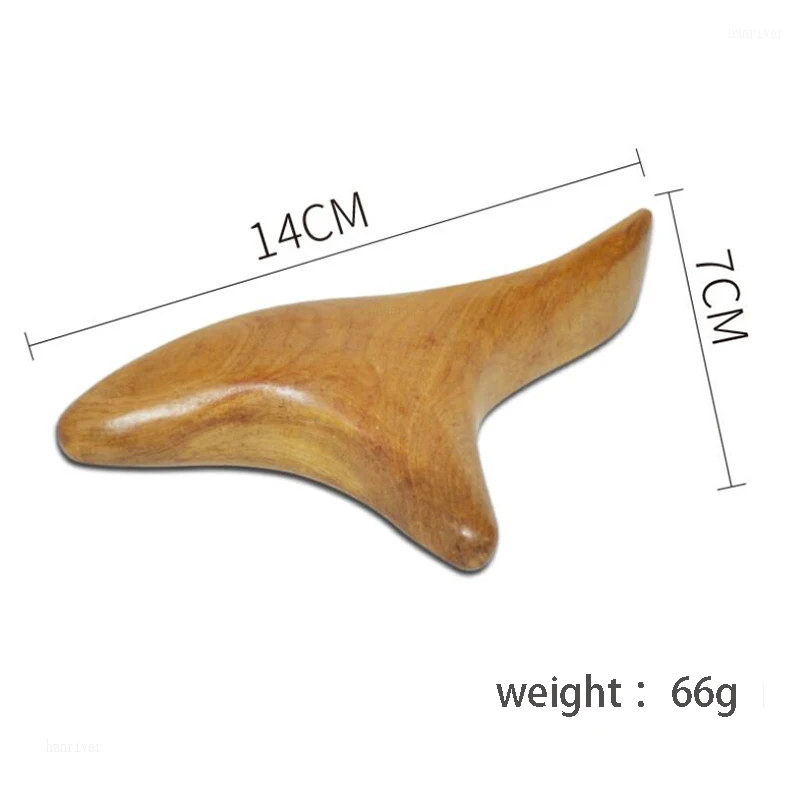 Тарелка из сандалового дерева для треугольной обрезки массажер натурального